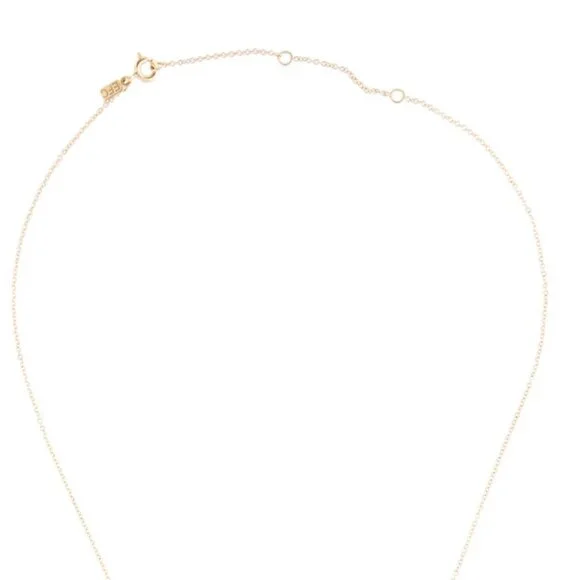 EF COLLECTION 14K YELLOW GOLD SAPPHIRE PENDANT NECKLACE - Picture 6 of 9